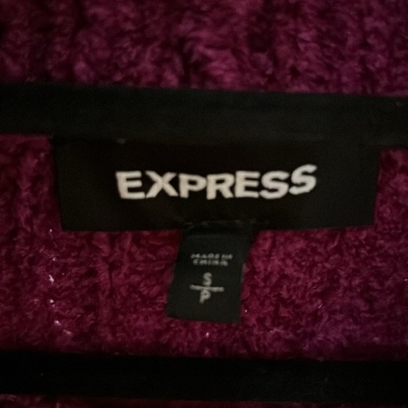 Express oversized magenta sweater - Picture 2 of 3